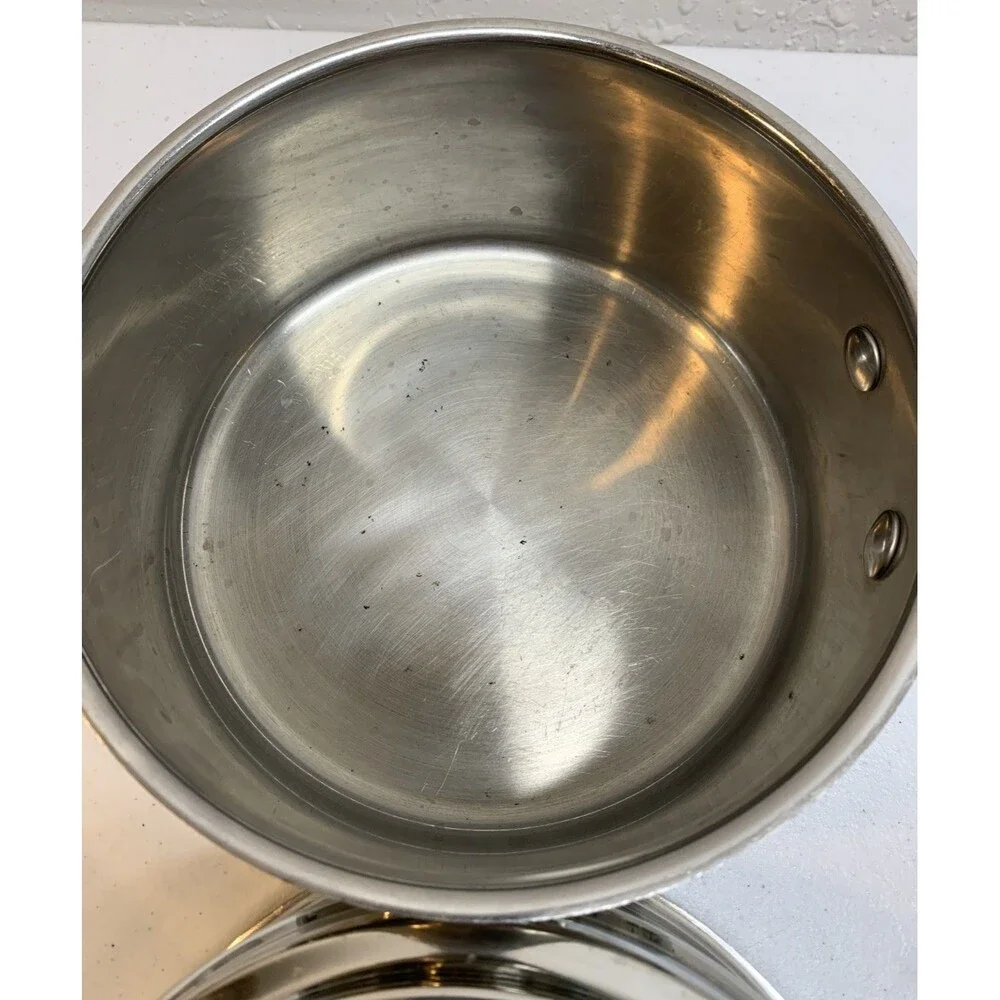 Wolfgang Puck Cafe Collection 3 Qt Saucepan Steamer Glass Lid 18/10 Stainless